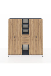 Hyperion Dolap 15 Raflı 2 Çekmeceli 4 Kapaklı 220x44x243 - S553M018V12B