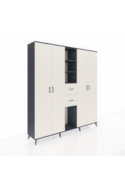 Hyperion Dolap 15 Raflı 2 Çekmeceli 4 Kapaklı 220x44x243 - S553M018V13B