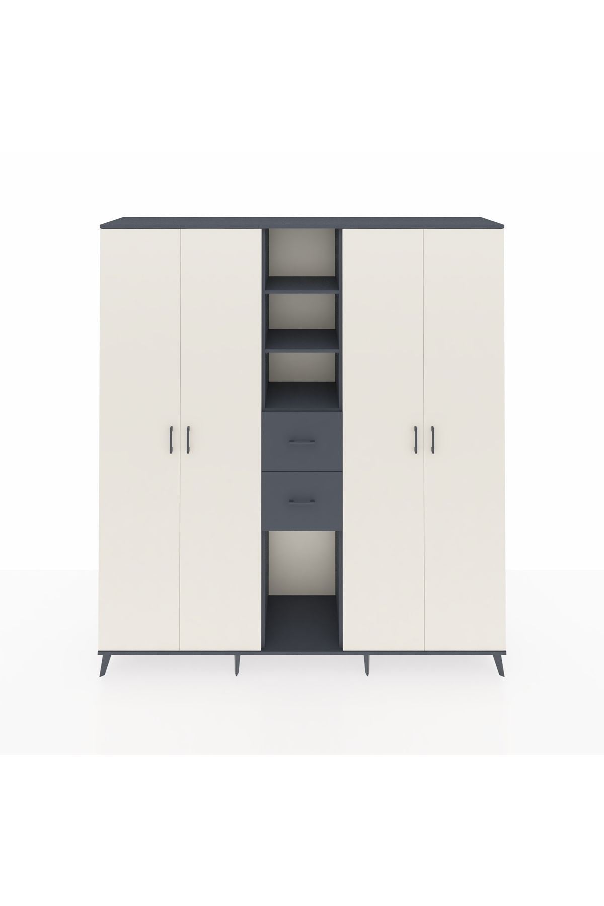 Hyperion Dolap 15 Raflı 2 Çekmeceli 4 Kapaklı 220x44x243 - S553M018V14B