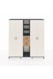 Hyperion Dolap 15 Raflı 2 Çekmeceli 4 Kapaklı 220x44x243 - S553M018V15B