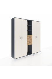 Hyperion Dolap 15 Raflı 2 Çekmeceli 4 Kapaklı 220x44x243 - S553M018V15B