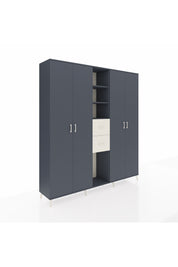 Hyperion Dolap 15 Raflı 2 Çekmeceli 4 Kapaklı 220x44x243 - S553M018V16B