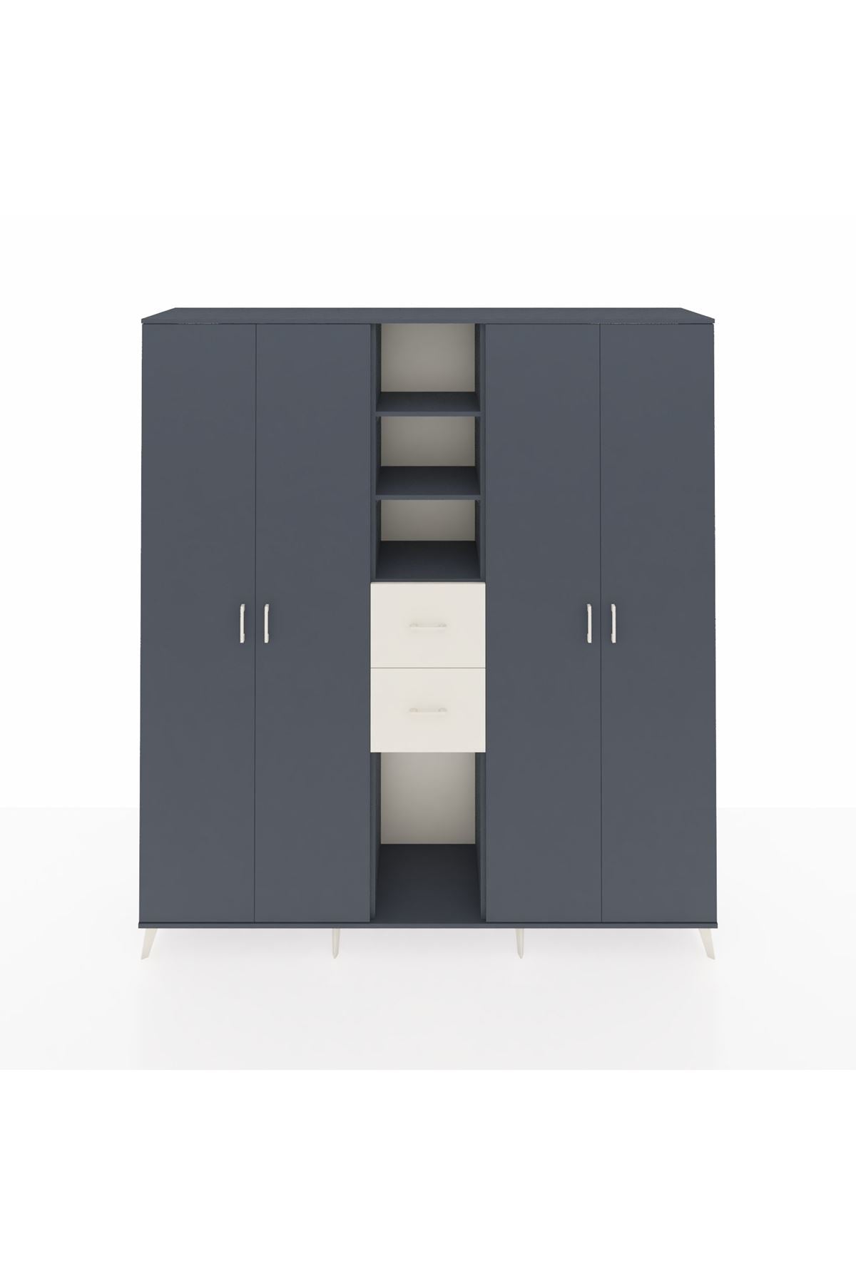 Hyperion Dolap 15 Raflı 2 Çekmeceli 4 Kapaklı 220x44x243 - S553M018V16B