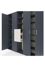 Hyperion Dolap 15 Raflı 2 Çekmeceli 4 Kapaklı 220x44x243 - S553M018V16B