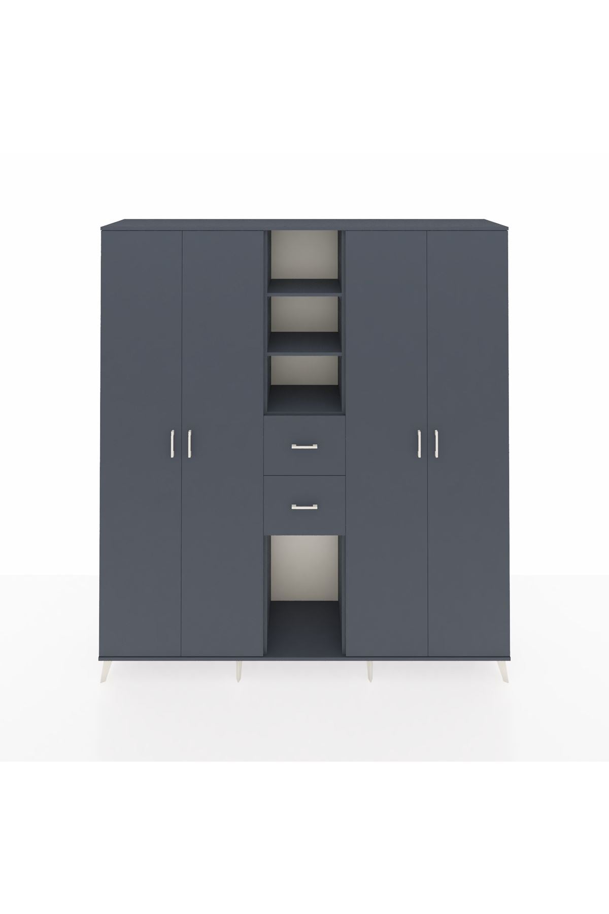 Hyperion Dolap 15 Raflı 2 Çekmeceli 4 Kapaklı 220x44x243 - S553M018V17B