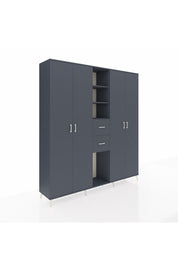 Hyperion Dolap 15 Raflı 2 Çekmeceli 4 Kapaklı 220x44x243 - S553M018V17B