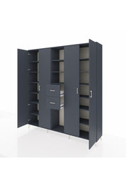 Hyperion Dolap 15 Raflı 2 Çekmeceli 4 Kapaklı 220x44x243 - S553M018V17B