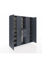 Hyperion Dolap 15 Raflı 2 Çekmeceli 4 Kapaklı 220x44x243 - S553M018V17B