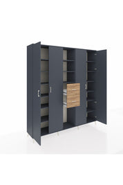 Hyperion Dolap 15 Raflı 2 Çekmeceli 4 Kapaklı 220x44x243 - S553M018V18B