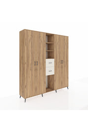 Hyperion Dolap 15 Raflı 2 Çekmeceli 4 Kapaklı 220x44x243 - S553M018V19B