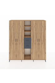 Hyperion Dolap 15 Raflı 2 Çekmeceli 4 Kapaklı 220x44x243 - S553M018V20B