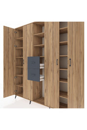 Hyperion Dolap 15 Raflı 2 Çekmeceli 4 Kapaklı 220x44x243 - S553M018V20B