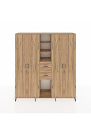 Hyperion Dolap 15 Raflı 2 Çekmeceli 4 Kapaklı 220x44x243 - S553M018V21B