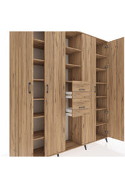 Hyperion Dolap 15 Raflı 2 Çekmeceli 4 Kapaklı 220x44x243 - S553M018V21B