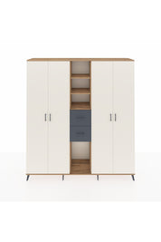 Hyperion Dolap 15 Raflı 2 Çekmeceli 4 Kapaklı 220x44x243 - S553M018V23B