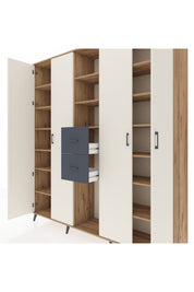 Hyperion Dolap 15 Raflı 2 Çekmeceli 4 Kapaklı 220x44x243 - S553M018V23B