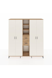 Hyperion Dolap 15 Raflı 2 Çekmeceli 4 Kapaklı 220x44x243 - S553M018V24B