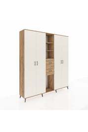 Hyperion Dolap 15 Raflı 2 Çekmeceli 4 Kapaklı 220x44x243 - S553M018V24B