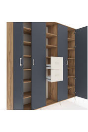 Hyperion Dolap 15 Raflı 2 Çekmeceli 4 Kapaklı 220x44x243 - S553M018V25B