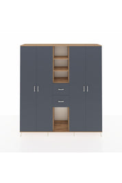 Hyperion Dolap 15 Raflı 2 Çekmeceli 4 Kapaklı 220x44x243 - S553M018V26B