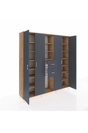 Hyperion Dolap 15 Raflı 2 Çekmeceli 4 Kapaklı 220x44x243 - S553M018V26B