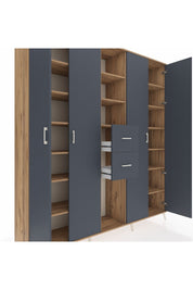 Hyperion Dolap 15 Raflı 2 Çekmeceli 4 Kapaklı 220x44x243 - S553M018V26B