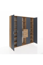 Hyperion Dolap 15 Raflı 2 Çekmeceli 4 Kapaklı 220x44x243 - S553M018V27B