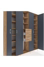 Hyperion Dolap 15 Raflı 2 Çekmeceli 4 Kapaklı 220x44x243 - S553M018V27B