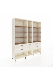 Hyperion Dolap 12 Raflı 6 Çekmeceli 220x44x243 - S553M019V01B