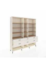 Hyperion Dolap 12 Raflı 6 Çekmeceli 220x44x243 - S553M019V01B