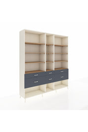 Hyperion Dolap 12 Raflı 6 Çekmeceli 220x44x243 - S553M019V02B