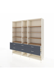 Hyperion Dolap 12 Raflı 6 Çekmeceli 220x44x243 - S553M019V02B