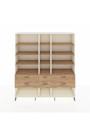 Hyperion Dolap 12 Raflı 6 Çekmeceli 220x44x243 - S553M019V03B