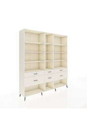 Hyperion Dolap 12 Raflı 6 Çekmeceli 220x44x243 - S553M019V04B