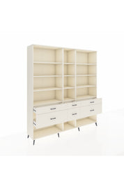 Hyperion Dolap 12 Raflı 6 Çekmeceli 220x44x243 - S553M019V04B