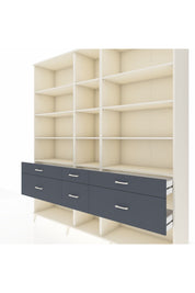 Hyperion Dolap 12 Raflı 6 Çekmeceli 220x44x243 - S553M019V05B