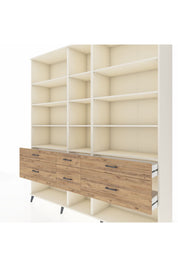 Hyperion Dolap 12 Raflı 6 Çekmeceli 220x44x243 - S553M019V06B