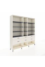 Hyperion Dolap 12 Raflı 6 Çekmeceli 220x44x243 - S553M019V07B