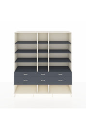 Hyperion Dolap 12 Raflı 6 Çekmeceli 220x44x243 - S553M019V08B