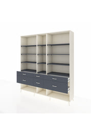 Hyperion Dolap 12 Raflı 6 Çekmeceli 220x44x243 - S553M019V08B