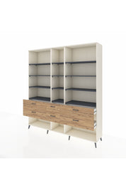 Hyperion Dolap 12 Raflı 6 Çekmeceli 220x44x243 - S553M019V09B