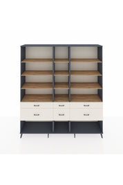 Hyperion Dolap 12 Raflı 6 Çekmeceli 220x44x243 - S553M019V10B