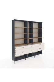 Hyperion Dolap 12 Raflı 6 Çekmeceli 220x44x243 - S553M019V10B