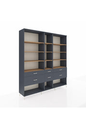 Hyperion Dolap 12 Raflı 6 Çekmeceli 220x44x243 - S553M019V11B