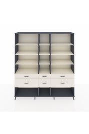 Hyperion Dolap 12 Raflı 6 Çekmeceli 220x44x243 - S553M019V13B