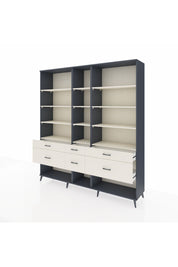 Hyperion Dolap 12 Raflı 6 Çekmeceli 220x44x243 - S553M019V13B