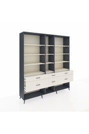 Hyperion Dolap 12 Raflı 6 Çekmeceli 220x44x243 - S553M019V13B