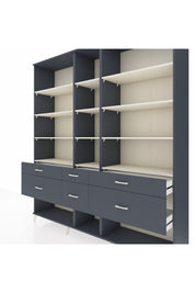 Hyperion Dolap 12 Raflı 6 Çekmeceli 220x44x243 - S553M019V14B