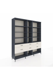 Hyperion Dolap 12 Raflı 6 Çekmeceli 220x44x243 - S553M019V16B