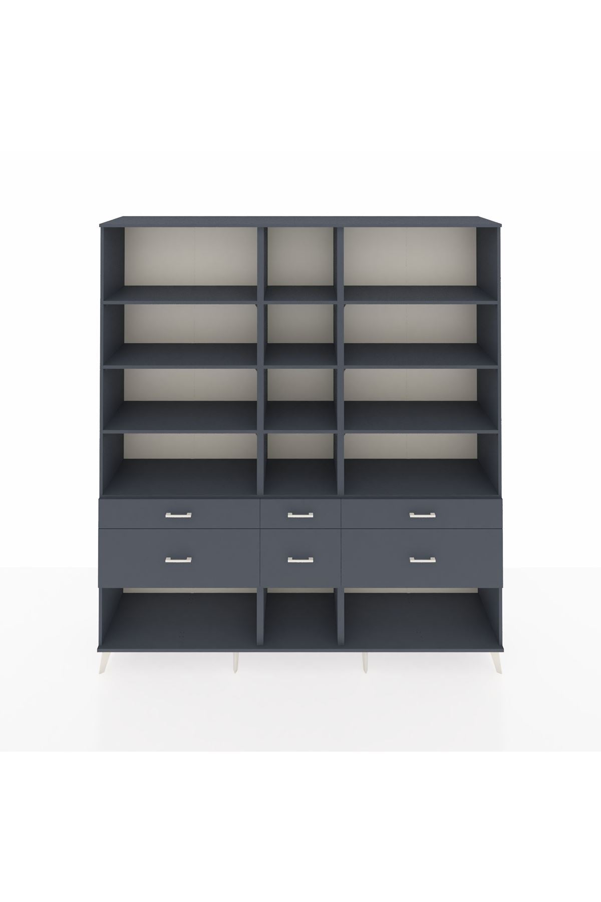 Hyperion Dolap 12 Raflı 6 Çekmeceli 220x44x243 - S553M019V17B